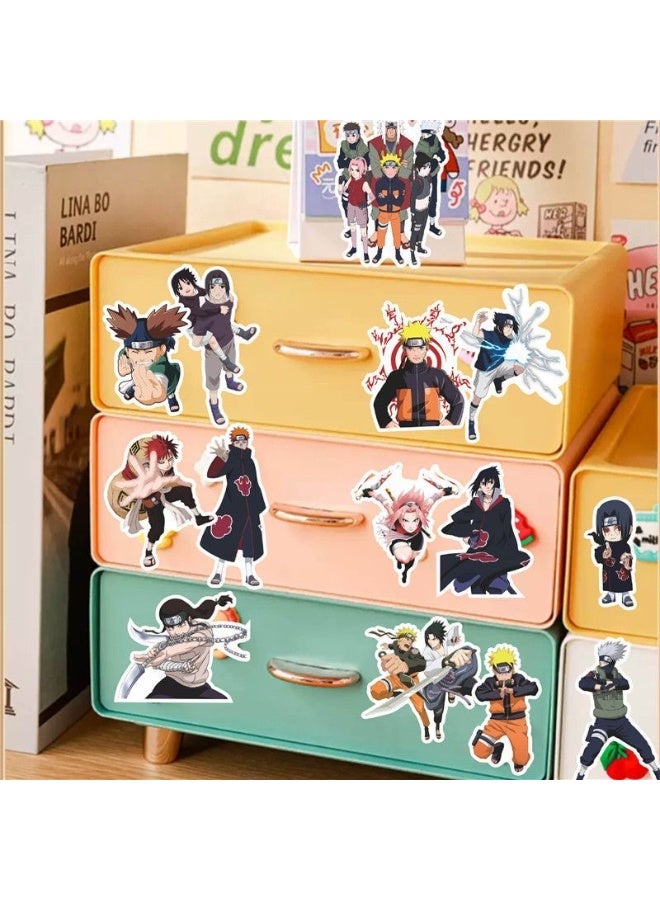 JAYATO Japanese anime collection stickers: Naruto, Kamui Kaidan, Attack on Titan, Conan, Demon Slayer, One Piece. Naruto stickers: 73 pieces. - Image 2